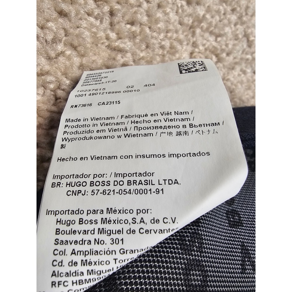 Hugo Boss Delaware Slim Fit Performance Stretch Pants Navy Blue 36/32 50477048 - Picture 8 of 11